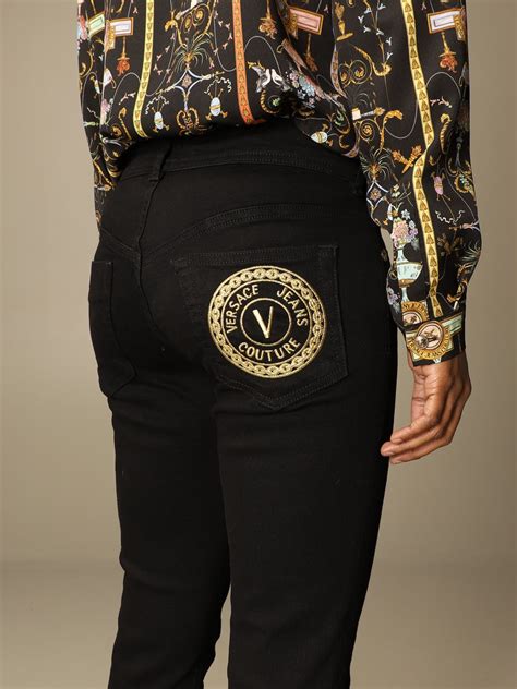 blusa arricciata versace jeans|versace couture jeans.